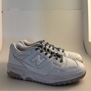 New Balance 550 Gray and White Sneakers